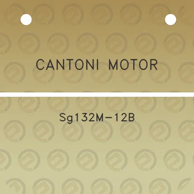 cantoni-motor-sg132m-12b