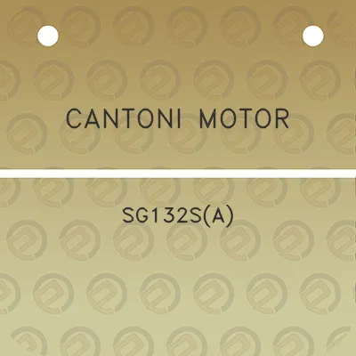 cantoni-motor-sg132sa