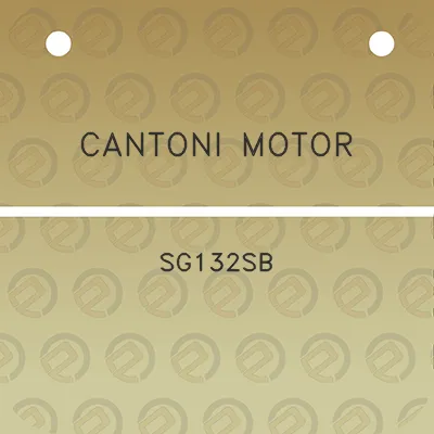 cantoni-motor-sg132sb