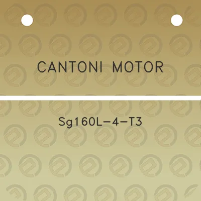 cantoni-motor-sg160l-4-t3