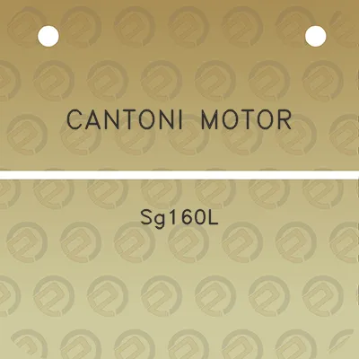 cantoni-motor-sg160l