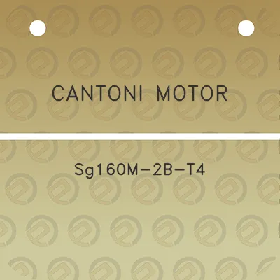 cantoni-motor-sg160m-2b-t4