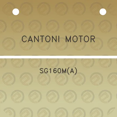 cantoni-motor-sg160ma