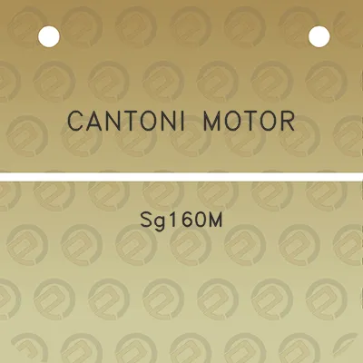 cantoni-motor-sg160m