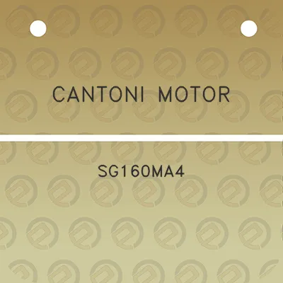 cantoni-motor-sg160ma4