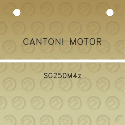 cantoni-motor-sg250m4z