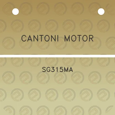 cantoni-motor-sg315ma