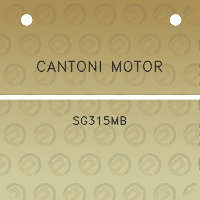 cantoni-motor-sg315mb