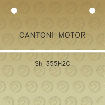 cantoni-motor-sh-355h2c