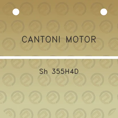 cantoni-motor-sh-355h4d