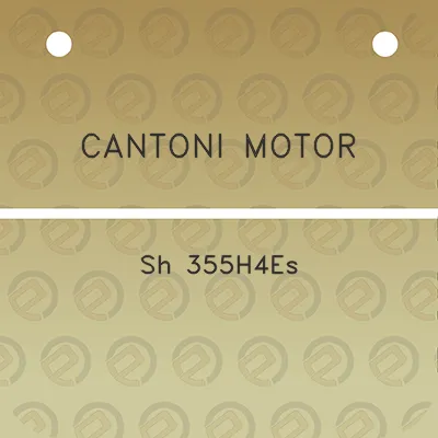 cantoni-motor-sh-355h4es