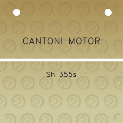 cantoni-motor-sh-355s