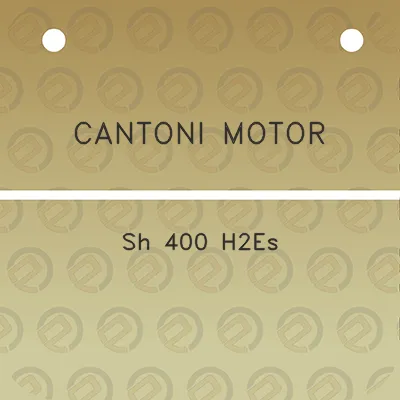 cantoni-motor-sh-400-h2es