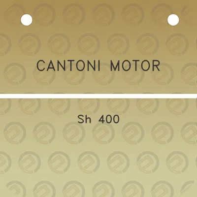 cantoni-motor-sh-400