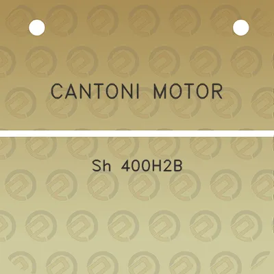 cantoni-motor-sh-400h2b