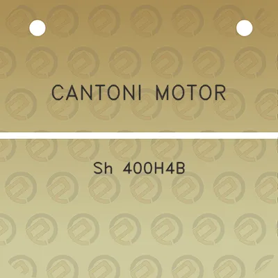 cantoni-motor-sh-400h4b