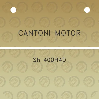 cantoni-motor-sh-400h4d