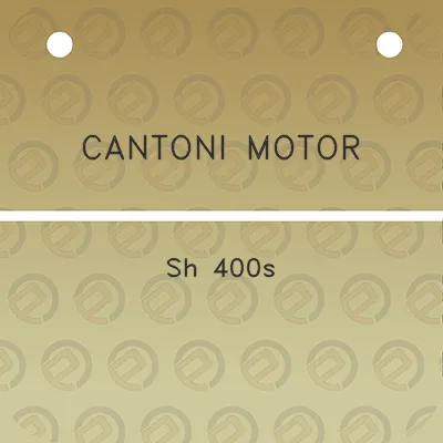 cantoni-motor-sh-400s