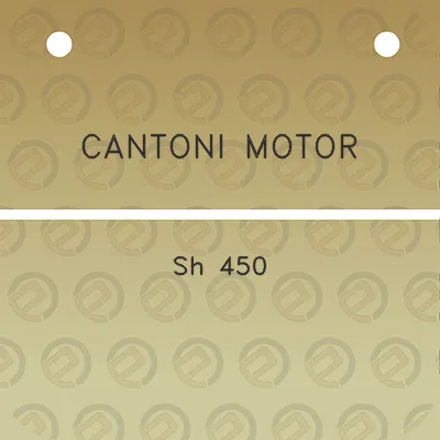 cantoni-motor-sh-450