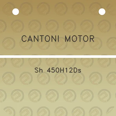 cantoni-motor-sh-450h12ds