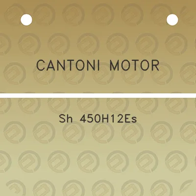 cantoni-motor-sh-450h12es