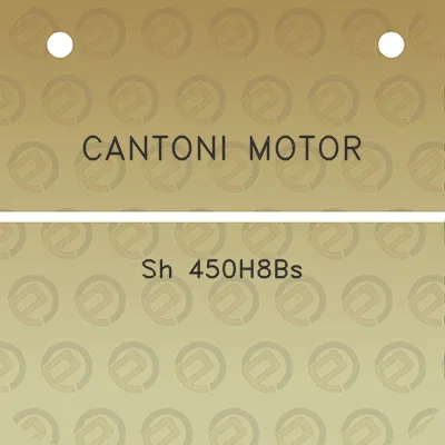 cantoni-motor-sh-450h8bs