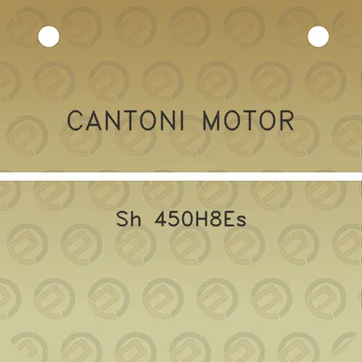 cantoni-motor-sh-450h8es