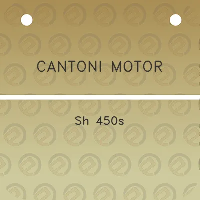 cantoni-motor-sh-450s