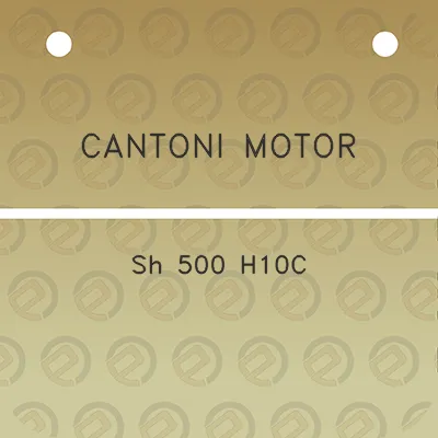 cantoni-motor-sh-500-h10c