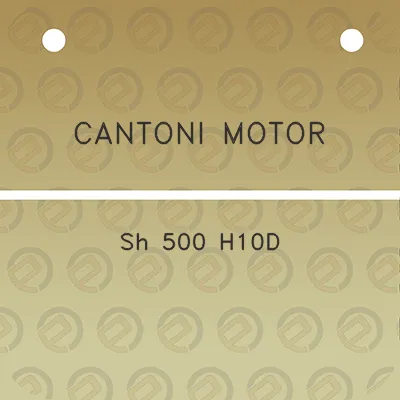 cantoni-motor-sh-500-h10d