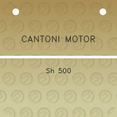 cantoni-motor-sh-500