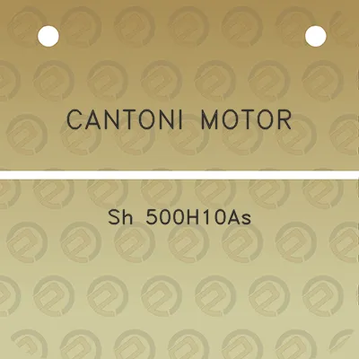 cantoni-motor-sh-500h10as