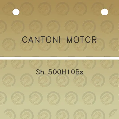 cantoni-motor-sh-500h10bs