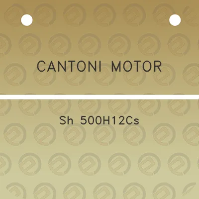 cantoni-motor-sh-500h12cs