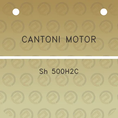 cantoni-motor-sh-500h2c