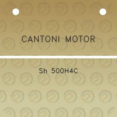 cantoni-motor-sh-500h4c