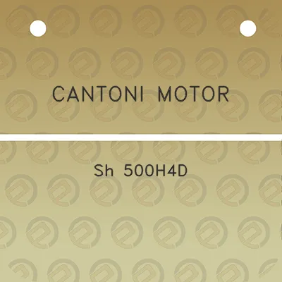 cantoni-motor-sh-500h4d