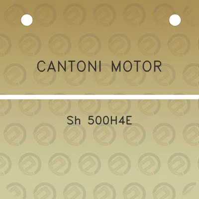 cantoni-motor-sh-500h4e