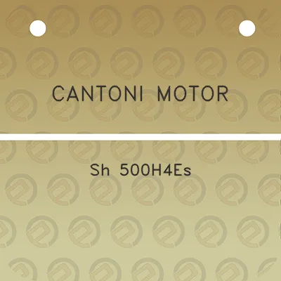 cantoni-motor-sh-500h4es