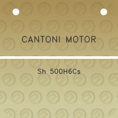 cantoni-motor-sh-500h6cs