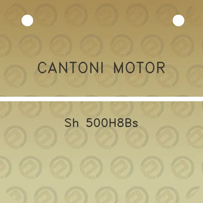 cantoni-motor-sh-500h8bs