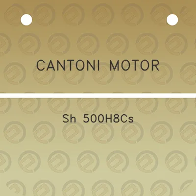 cantoni-motor-sh-500h8cs