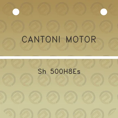 cantoni-motor-sh-500h8es