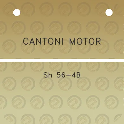 cantoni-motor-sh-56-4b