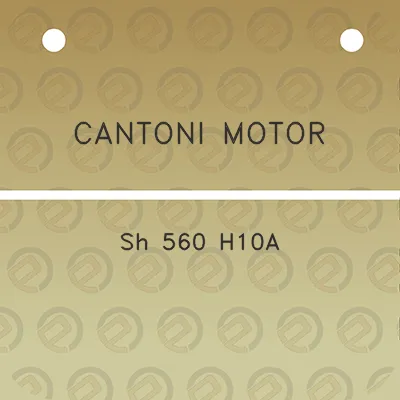 cantoni-motor-sh-560-h10a