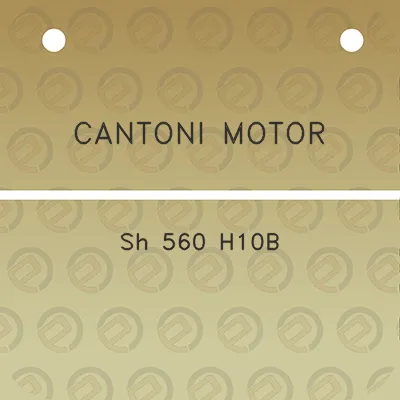 cantoni-motor-sh-560-h10b