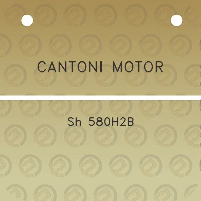 cantoni-motor-sh-580h2b