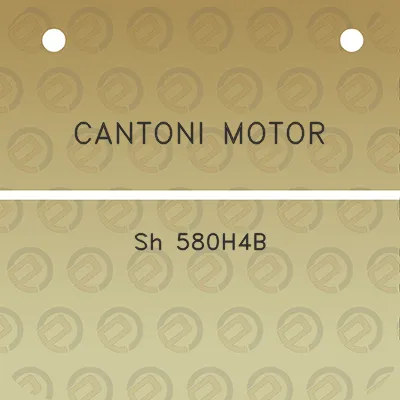 cantoni-motor-sh-580h4b