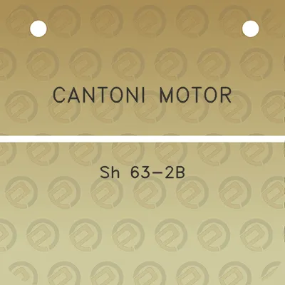 cantoni-motor-sh-63-2b