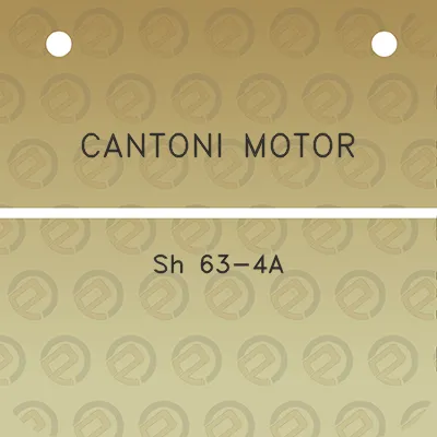 cantoni-motor-sh-63-4a